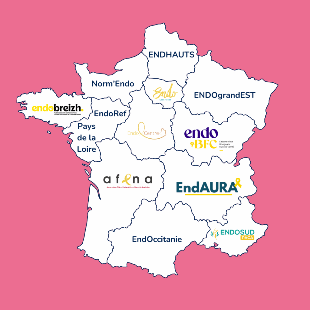 Urgogyn_carte des annuaires des professionnels de santé spécialistes de l'endométriose
